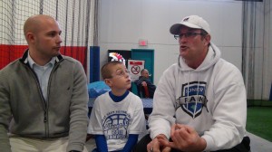 DSC00008 Coach Todd Krueger and Daron Bryden with Youth Football Online