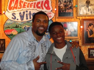 Mark with friend Coach Marlon McCree Mark Johnson with Marlon McCree