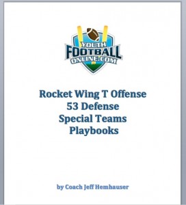 youth football online playbook bundle rocket wing t offense 53 defense and special teams playbooks